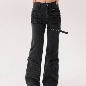 CHUU 2025 Summer New Collection – Women's Stylish Flared Casual Pants with Multi